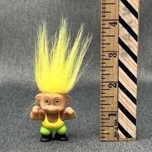 Vintage Soma Good Luck Baby Troll Doll 2" Muscle Man Strong Collectible Toy